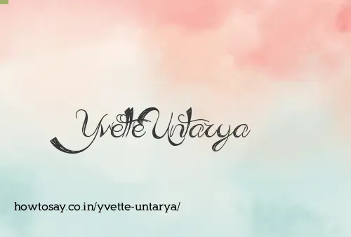 Yvette Untarya