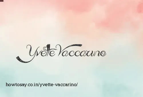 Yvette Vaccarino