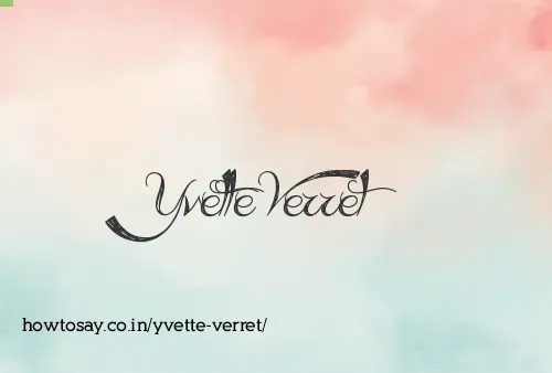 Yvette Verret