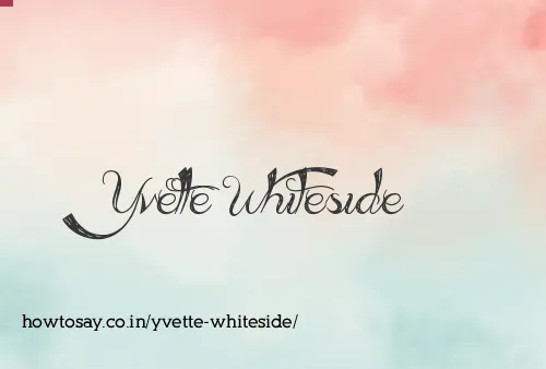 Yvette Whiteside
