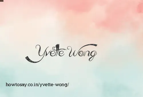 Yvette Wong