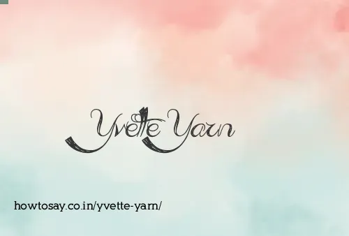 Yvette Yarn