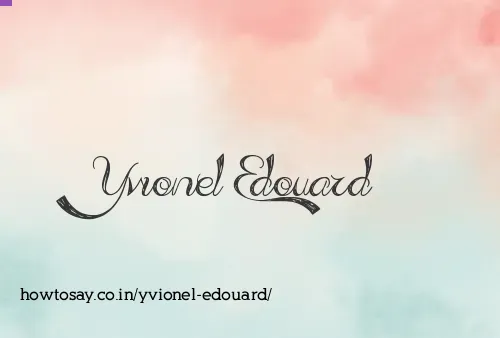 Yvionel Edouard