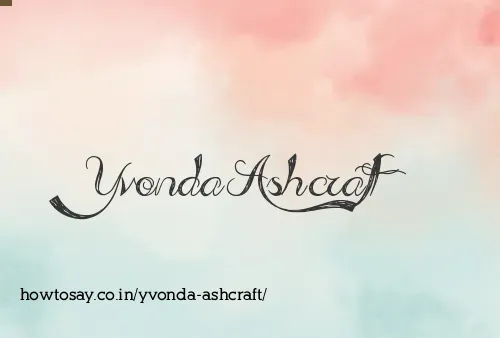 Yvonda Ashcraft