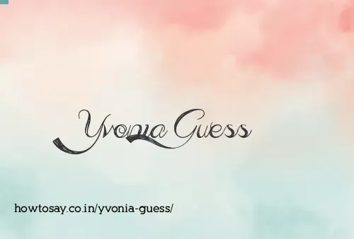 Yvonia Guess