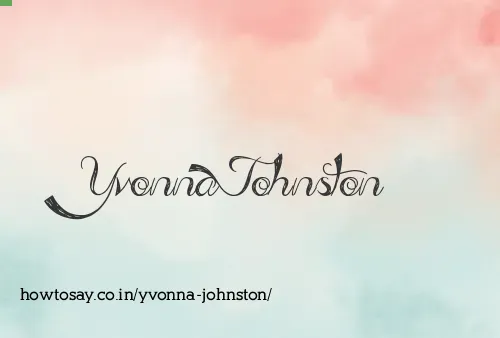 Yvonna Johnston