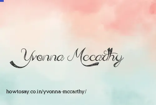 Yvonna Mccarthy