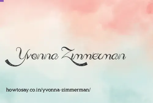 Yvonna Zimmerman