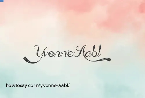 Yvonne Aabl