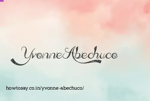 Yvonne Abechuco