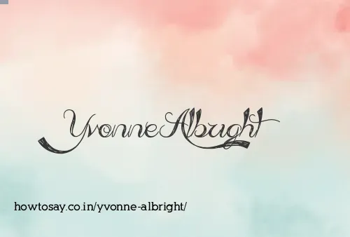 Yvonne Albright