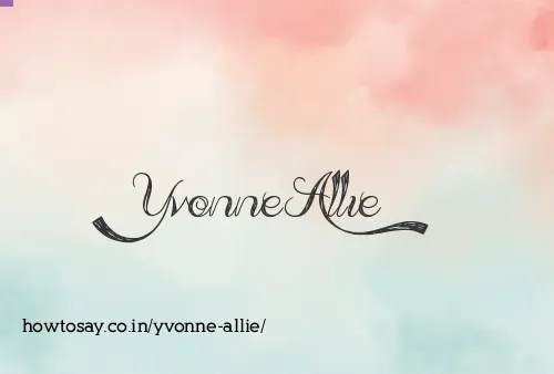 Yvonne Allie