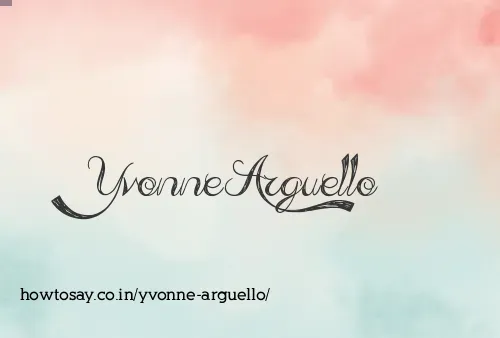 Yvonne Arguello