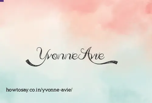 Yvonne Avie