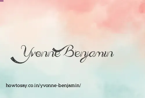 Yvonne Benjamin