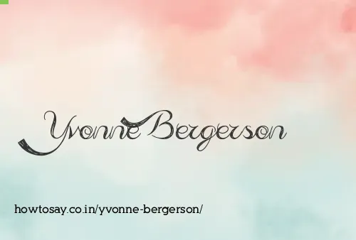 Yvonne Bergerson
