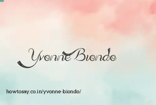 Yvonne Biondo
