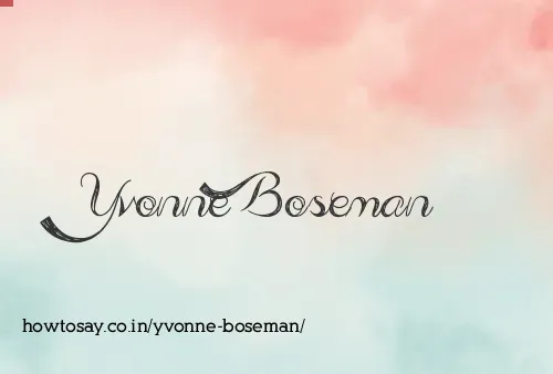 Yvonne Boseman