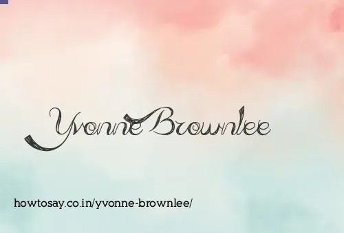 Yvonne Brownlee