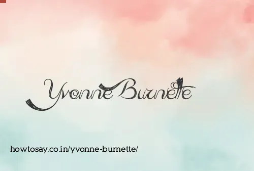 Yvonne Burnette