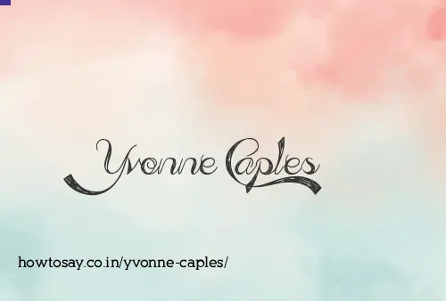 Yvonne Caples