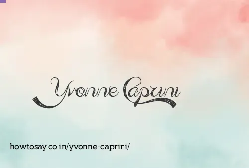 Yvonne Caprini