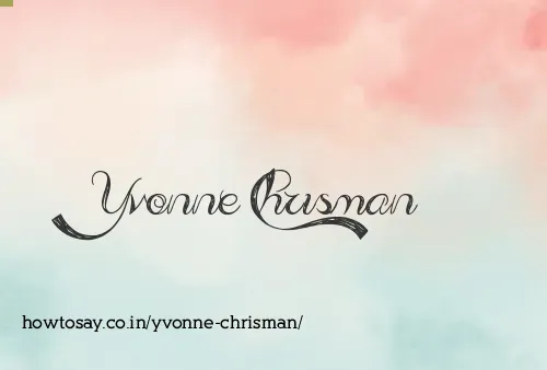 Yvonne Chrisman