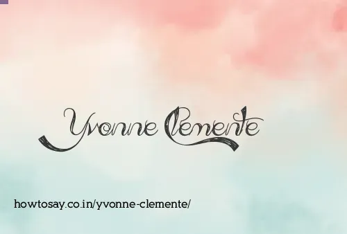 Yvonne Clemente