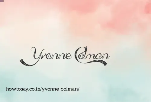 Yvonne Colman