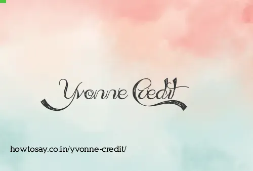 Yvonne Credit