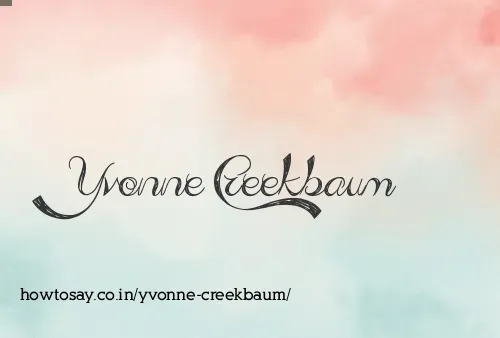 Yvonne Creekbaum