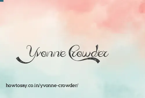 Yvonne Crowder