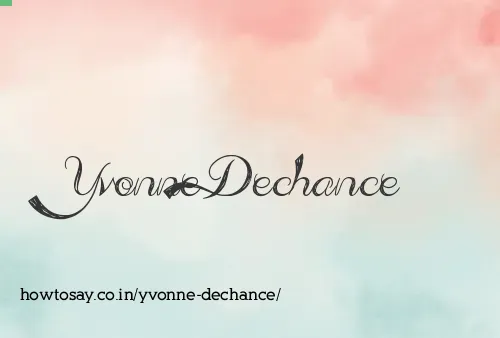 Yvonne Dechance