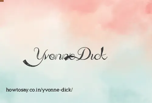 Yvonne Dick