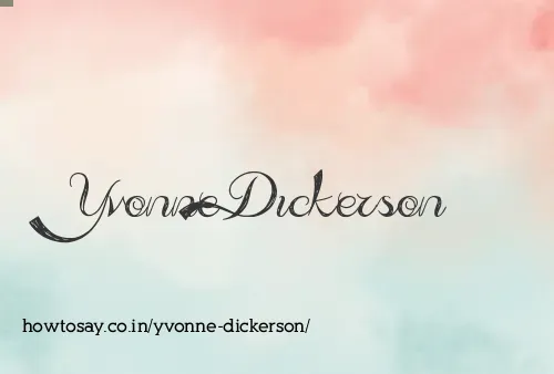 Yvonne Dickerson