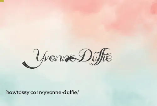 Yvonne Duffie