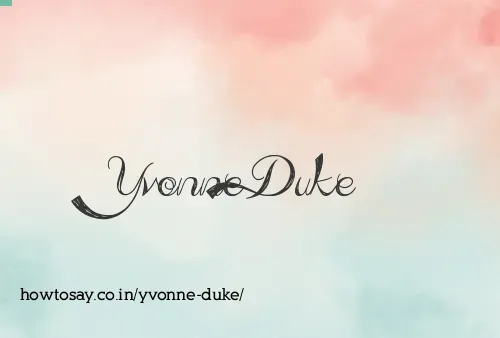 Yvonne Duke