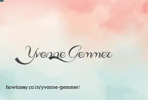 Yvonne Gemmer