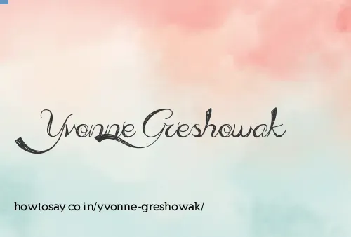 Yvonne Greshowak
