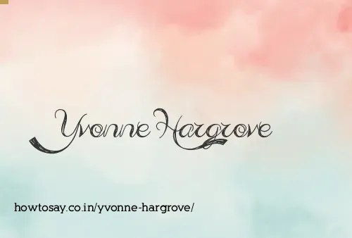 Yvonne Hargrove