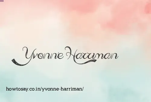 Yvonne Harriman