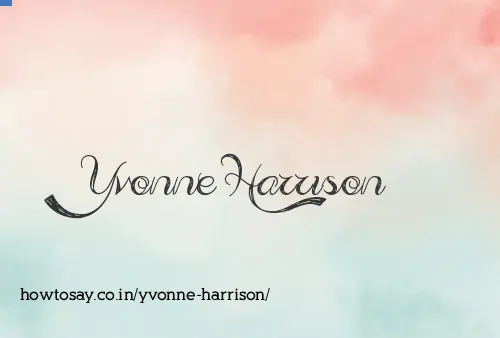 Yvonne Harrison