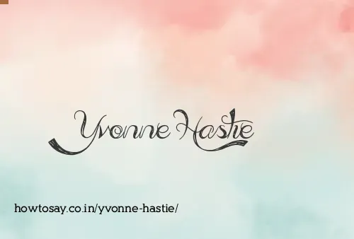 Yvonne Hastie