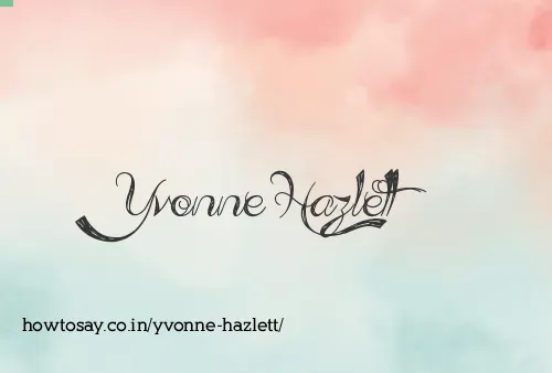 Yvonne Hazlett