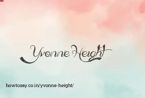 Yvonne Height