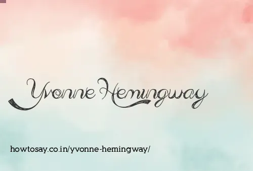 Yvonne Hemingway