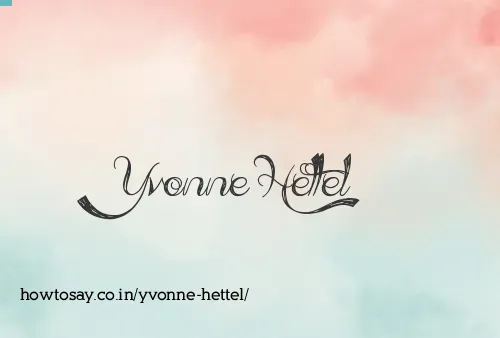 Yvonne Hettel