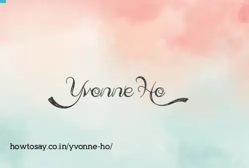 Yvonne Ho