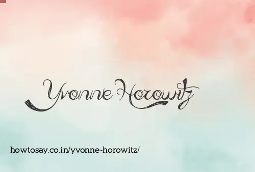 Yvonne Horowitz