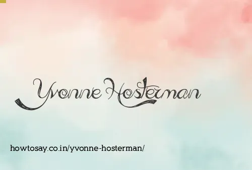 Yvonne Hosterman